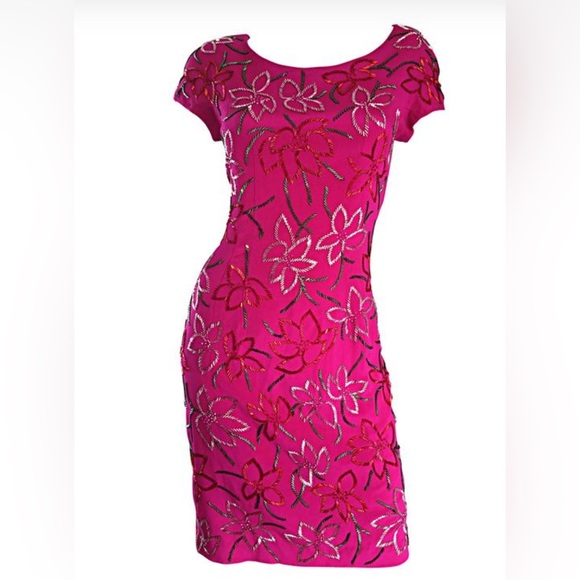 Carmen Marc Valvo Silk Dress